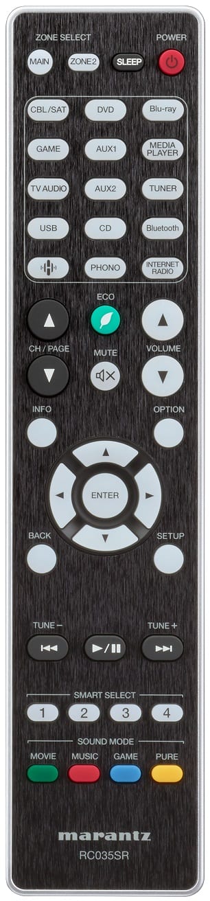Marantz SR5014 zilver/goud - afstandsbediening - AV Receiver
