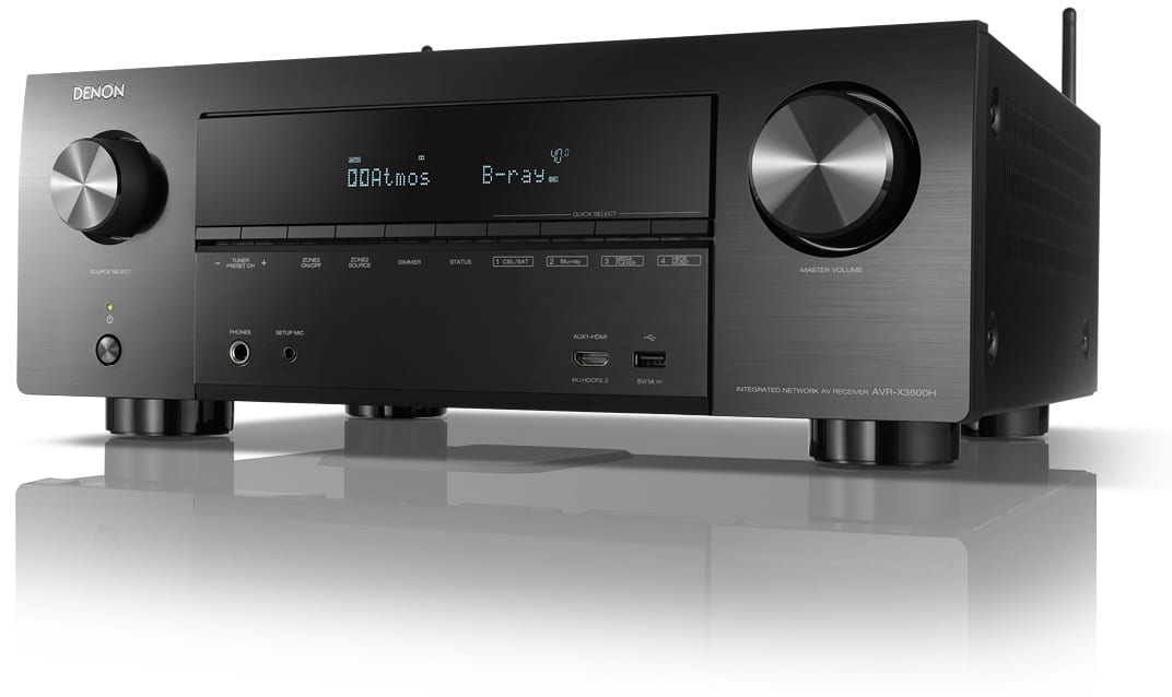 Denon AVR-X3600H zwart - frontaanzicht - AV Receiver
