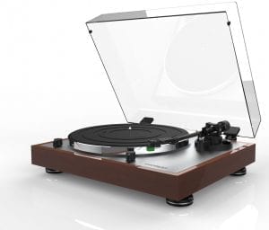 Thorens TD 402 DD walnoot hoogglans