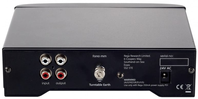 Rega Fono MM mk3 - achterkant - Phono voorversterker