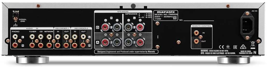 Marantz PM5005 zwart - achterkant - Stereo versterker