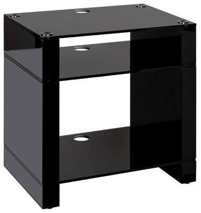 Blok STAX 600X zwart / zwart glas - Audio meubel
