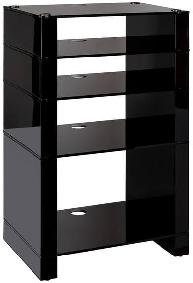 Blok STAX 960X zwart / zwart glas - Audio meubel