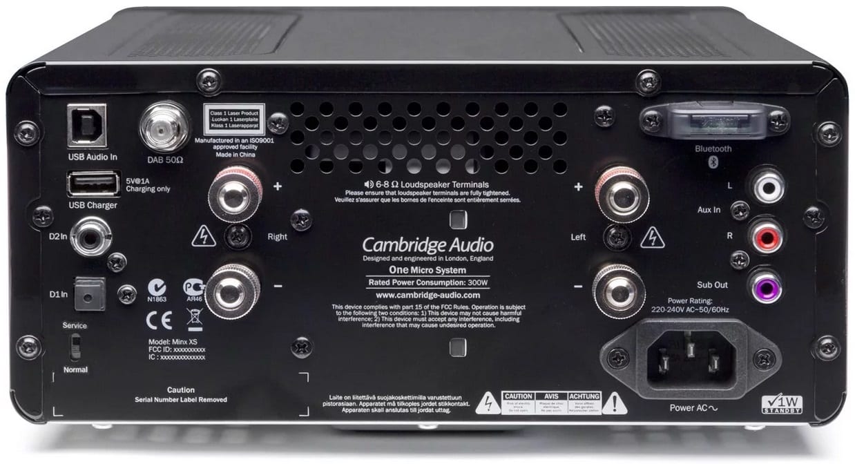 Cambridge Audio One v2 zwart - achterkant - Stereo receiver
