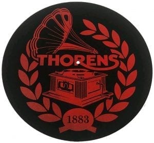 Thorens Viltmat 1883 zwart/rood