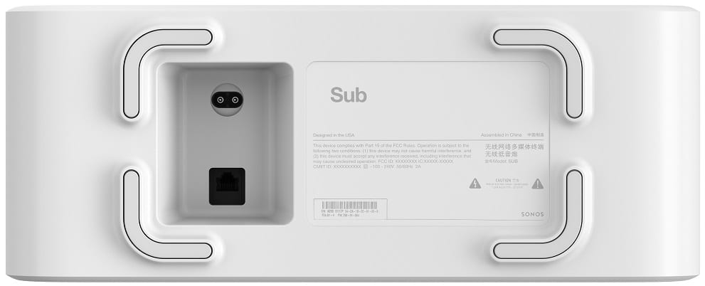 Sonos SUB G3 wit - onderkant - Subwoofer