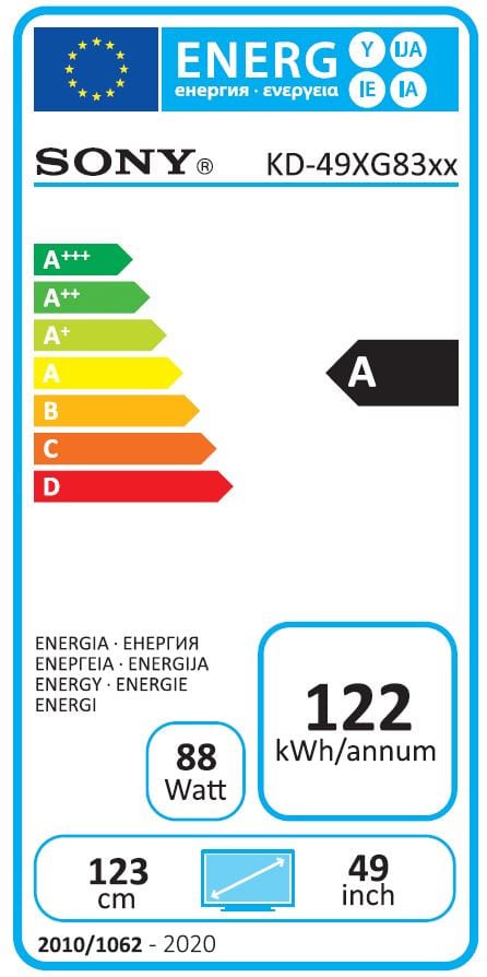 Sony KD-49XG8305 - Televisie