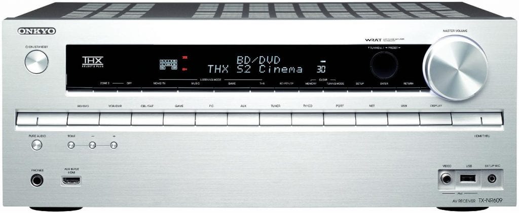 Onkyo TX-NR609 zilver - AV Receiver