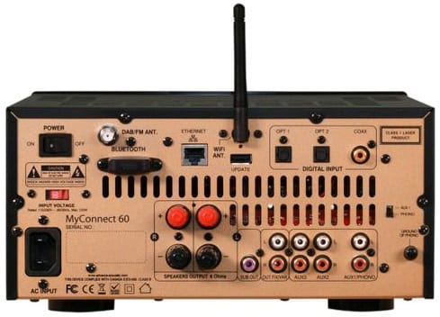 Advance Paris MyConnect 60 zwart - achterkant - Stereo receiver