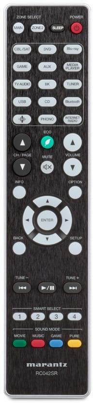 Marantz SR6015 zwart - afstandsbediening - AV Receiver