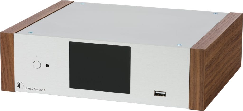 Pro-Ject Stream Box DS2 T zilver/walnoot - Audio streamer