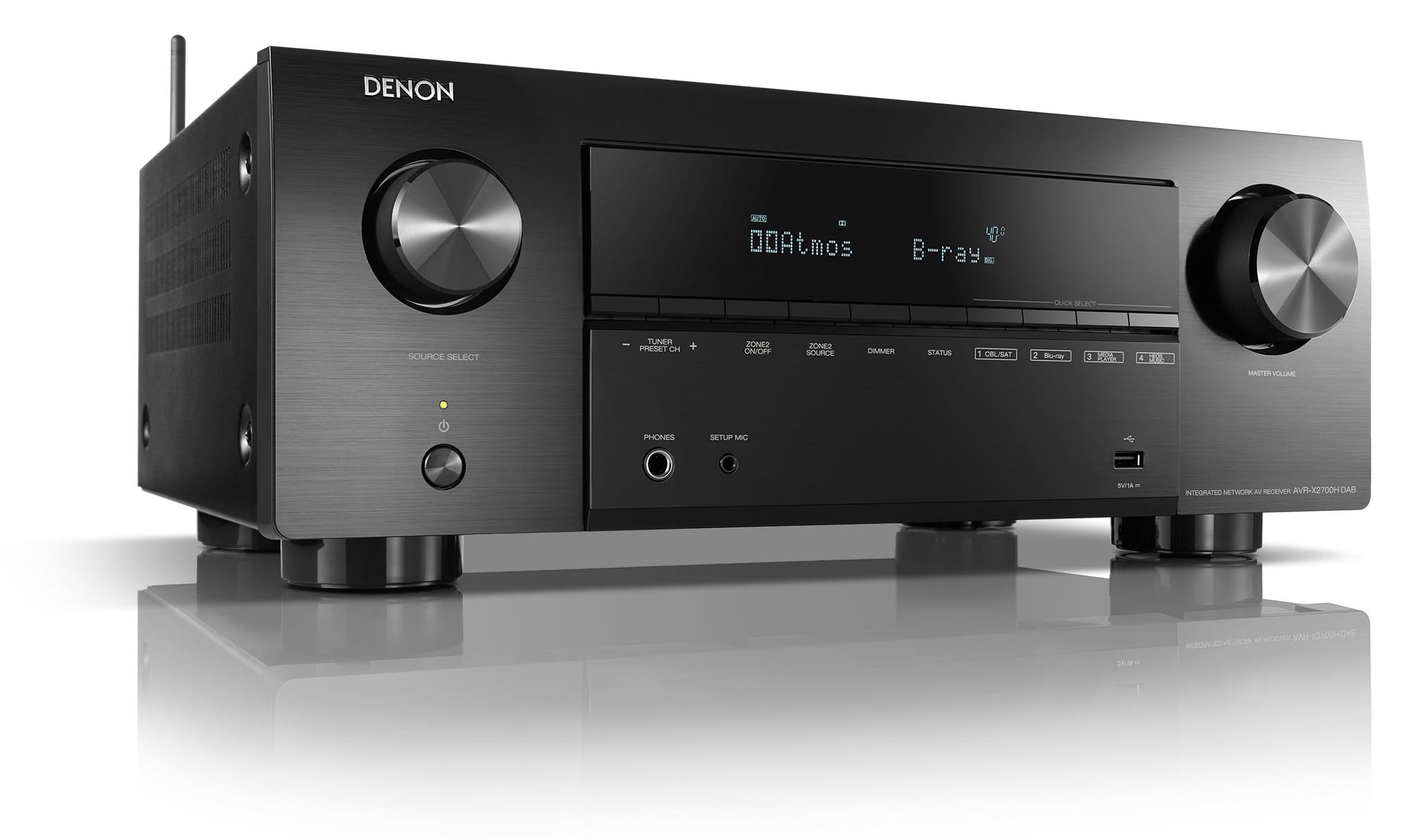 Denon AVR-X2700H DAB zwart - AV Receiver