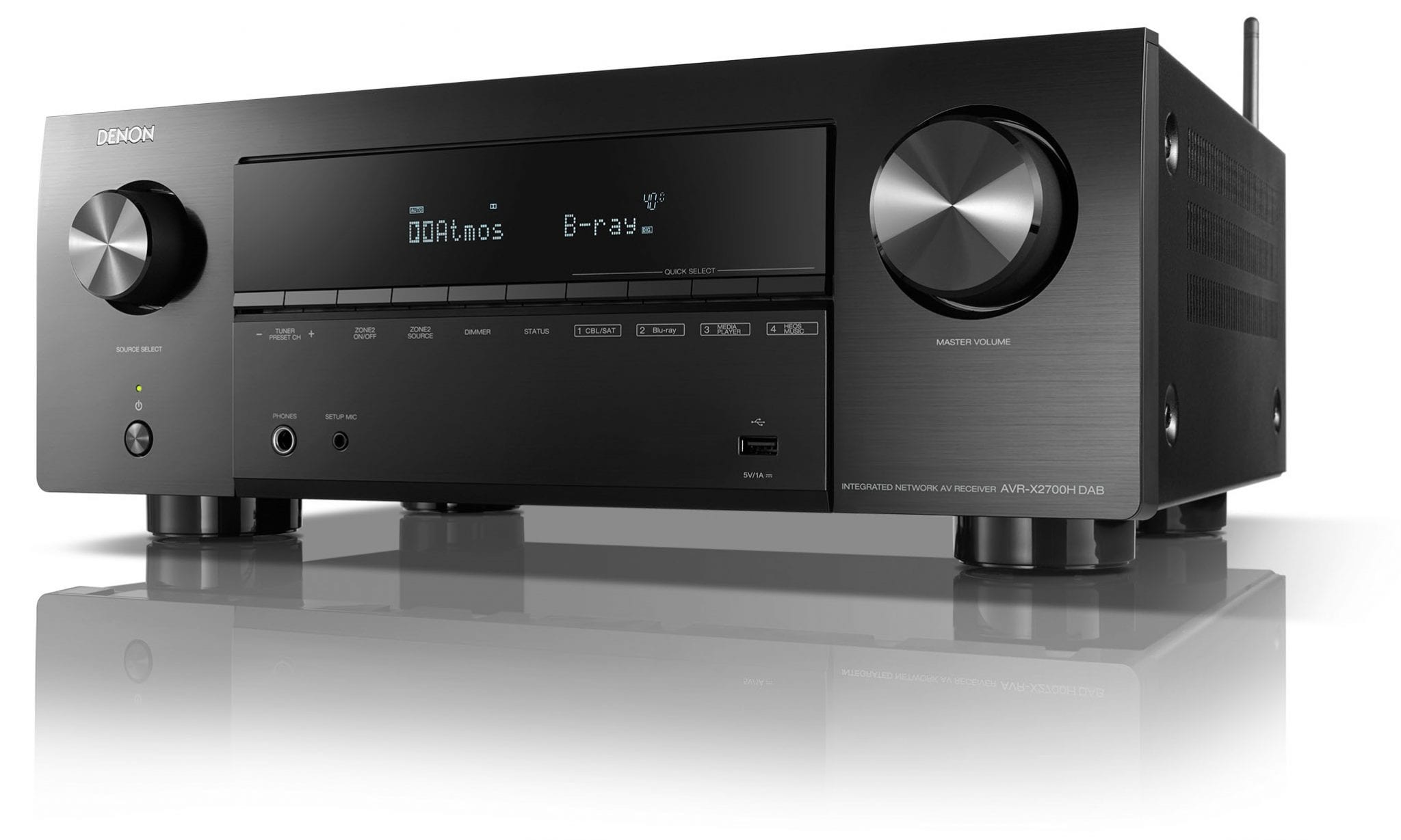 Denon AVR-X2700H DAB zwart - AV Receiver
