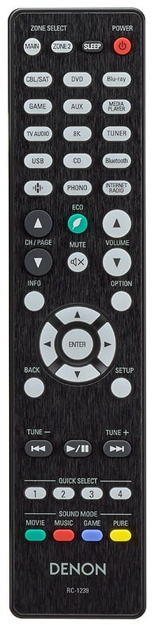 Denon AVR-X2700H zwart - afstandsbediening - AV Receiver