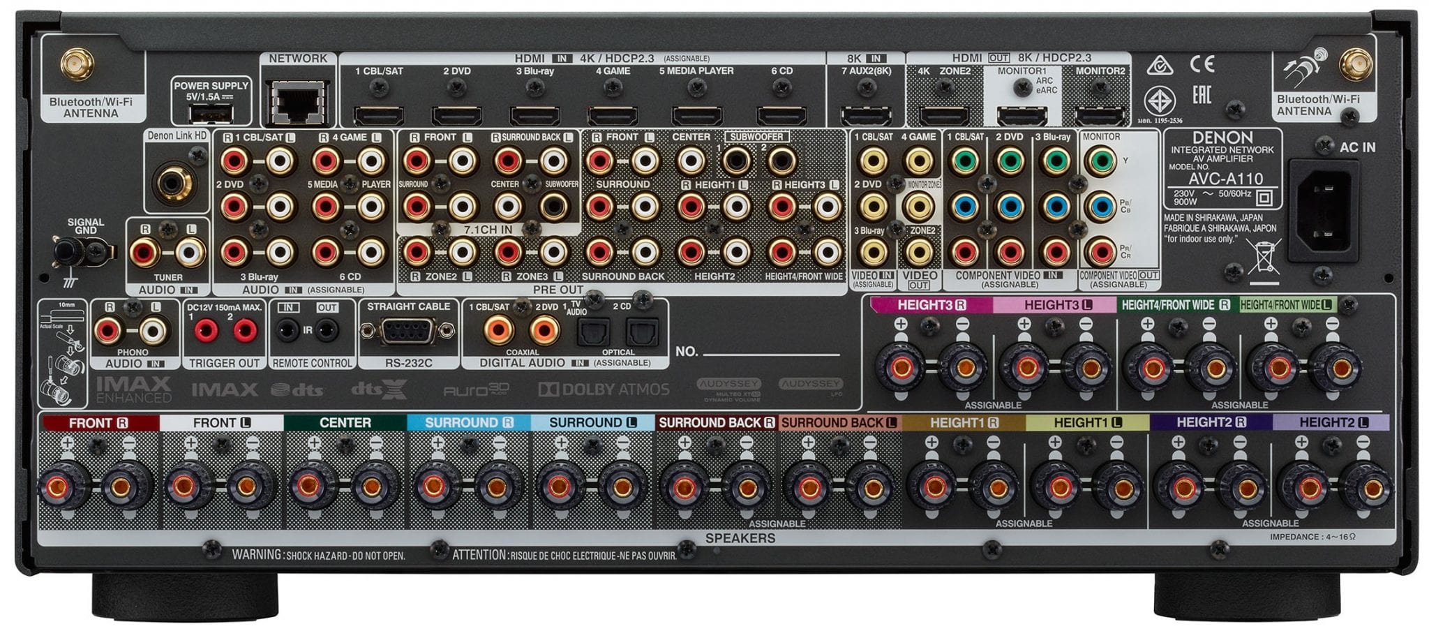 Denon AVC-A110 silver graphite - AV Receiver