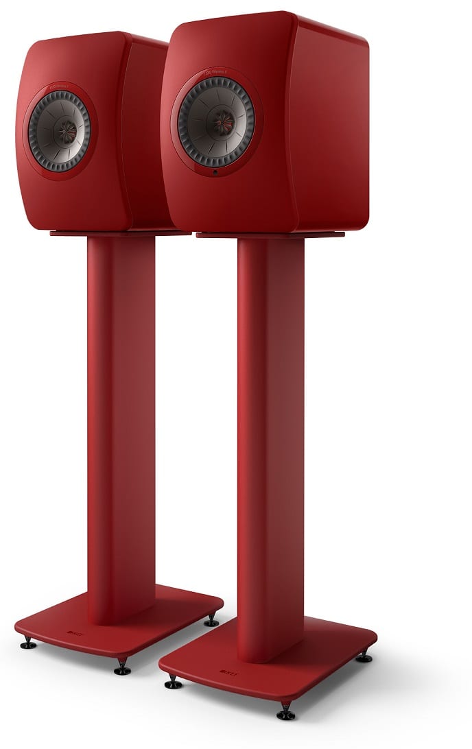 KEF S2 Floor Stands rood - Speaker standaard