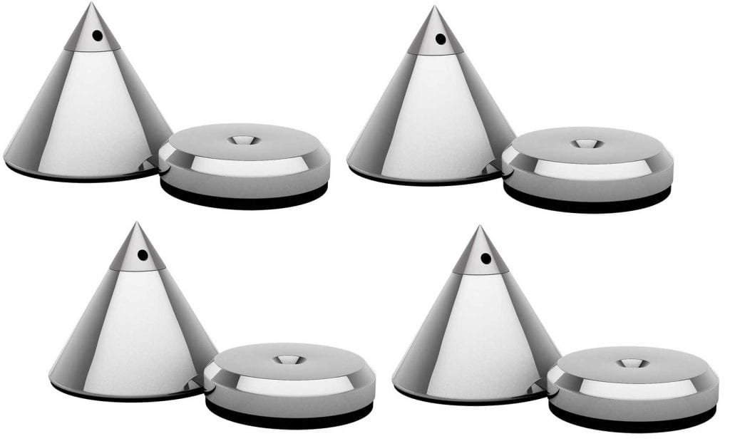Audio Selection Kegels 36mm zilver - Speaker spike