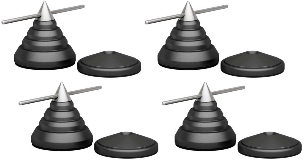 Audio Selection Kegels 30mm zwart - Speaker spike