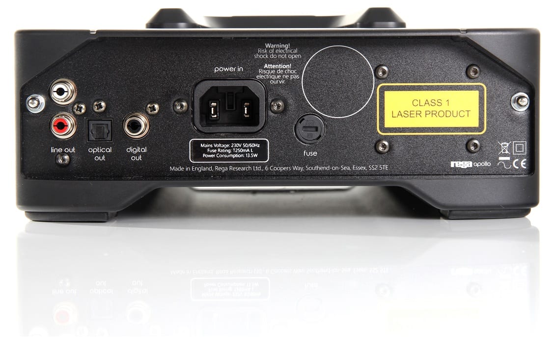 Rega Apollo CDP - achterkant - CD speler