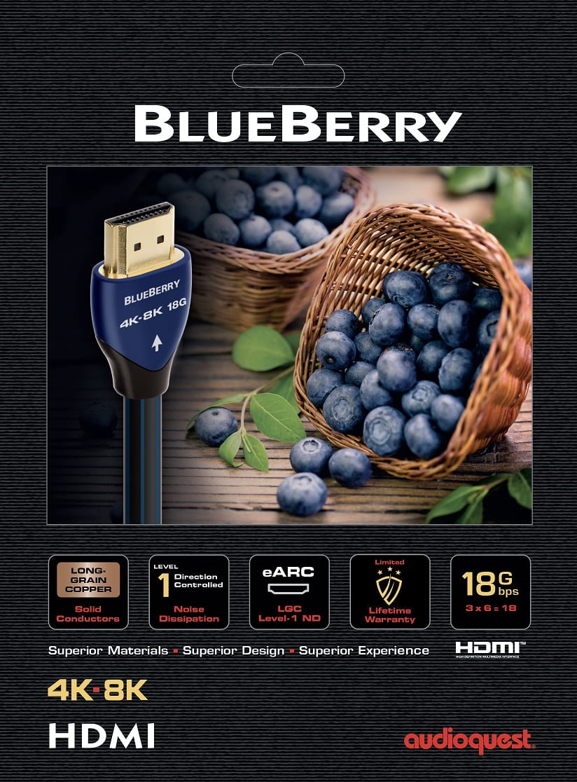 AudioQuest HDMI BlueBerry 0,6 m. - HDMI kabel