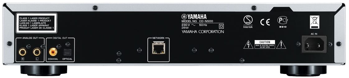 Yamaha CD-N500 zwart - achterkant - CD speler