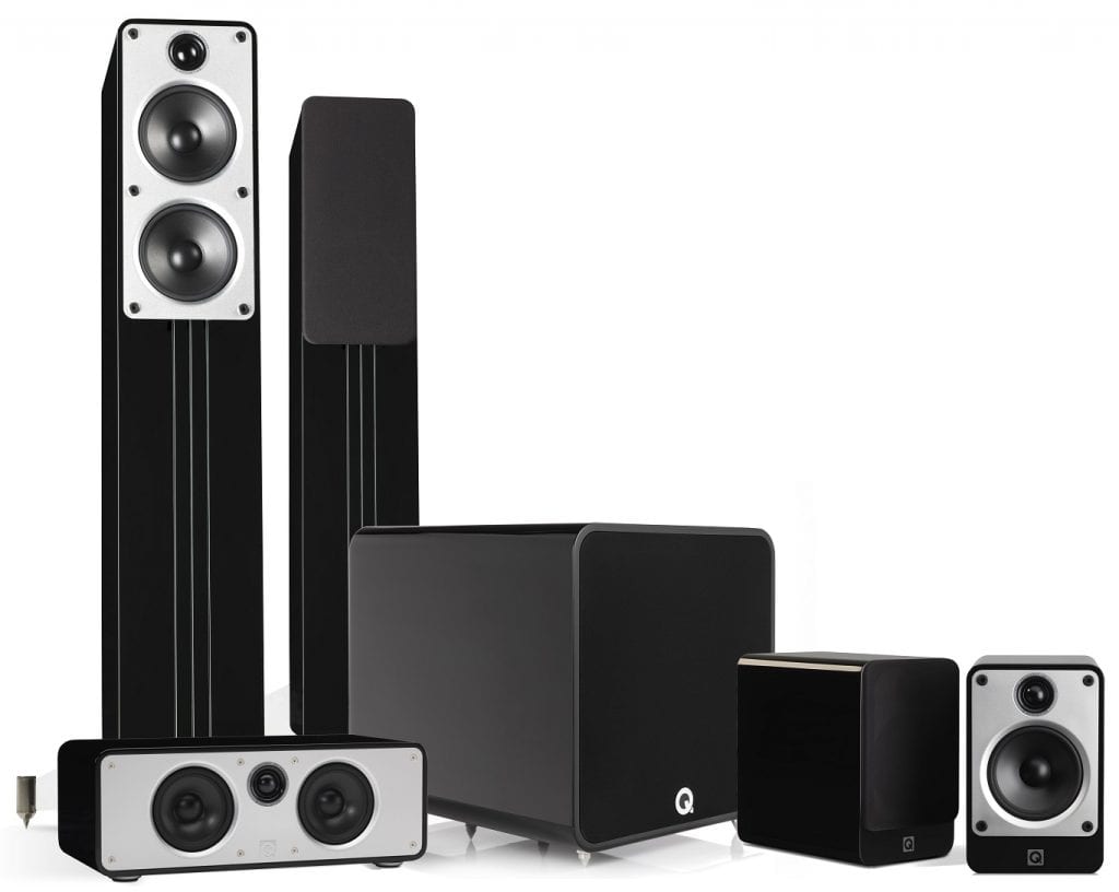 Q Acoustics Concept 5.1 Plus zwart - Speaker set
