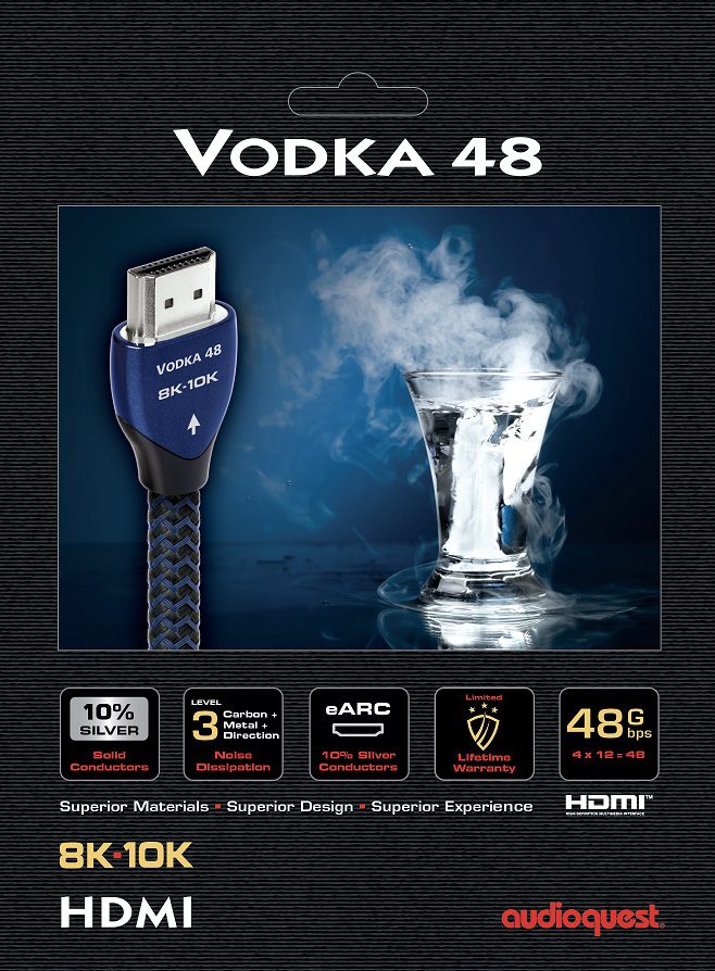 AudioQuest HDMI Vodka 48 3,0 m. - connectoren - HDMI kabel