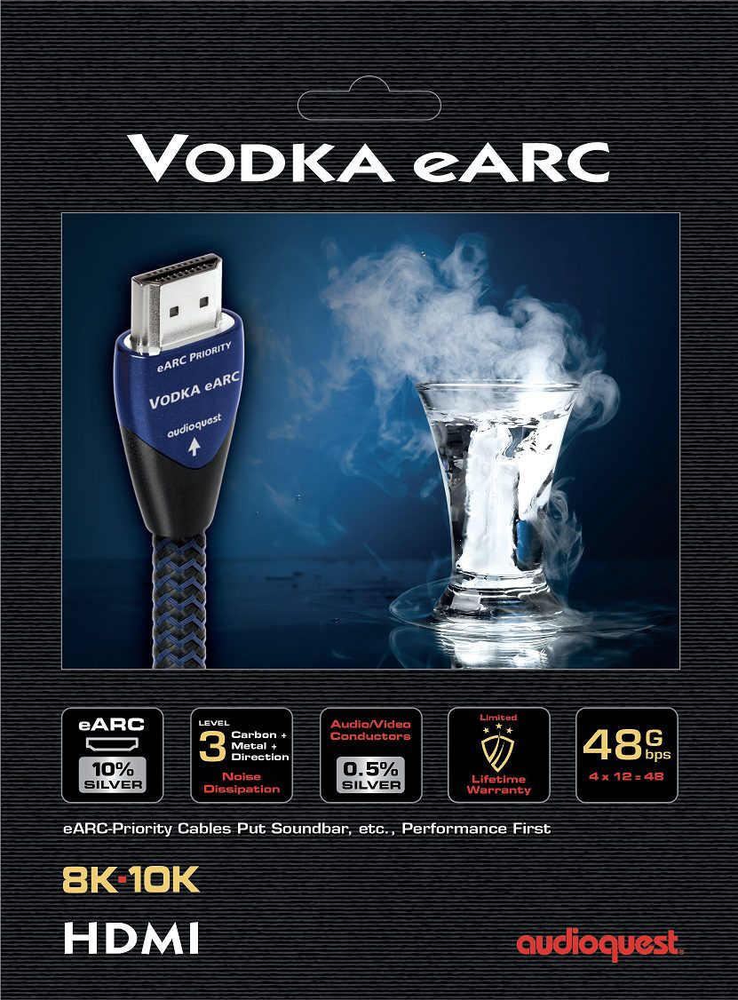 AudioQuest HDMI Vodka eARC 3,0 m. - HDMI kabel