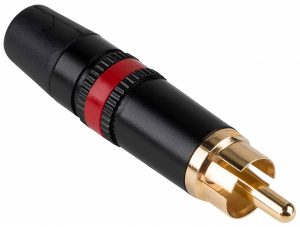 Neutrik NYS373-2 RCA plug rood