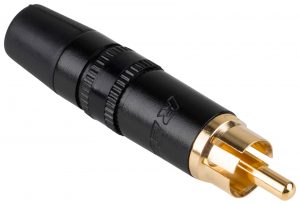 Neutrik NYS373-0 RCA plug zwart