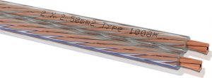 Oehlbach Speaker Wire 25 per meter transparant