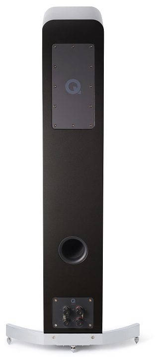 Q Acoustics Concept 50 zwart hoogglans - achterkant - Zuilspeaker