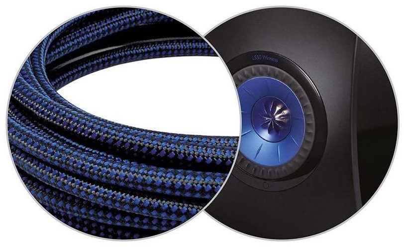 KEF K-stream zwart/blauw - UTP kabel