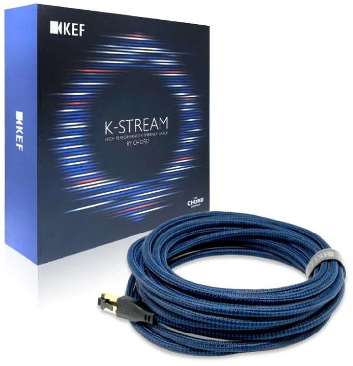 KEF K-stream zwart/blauw - UTP kabel