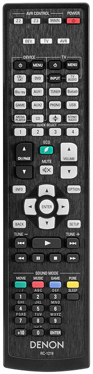 Denon AVR-X4500H zwart - afstandsbediening - AV Receiver