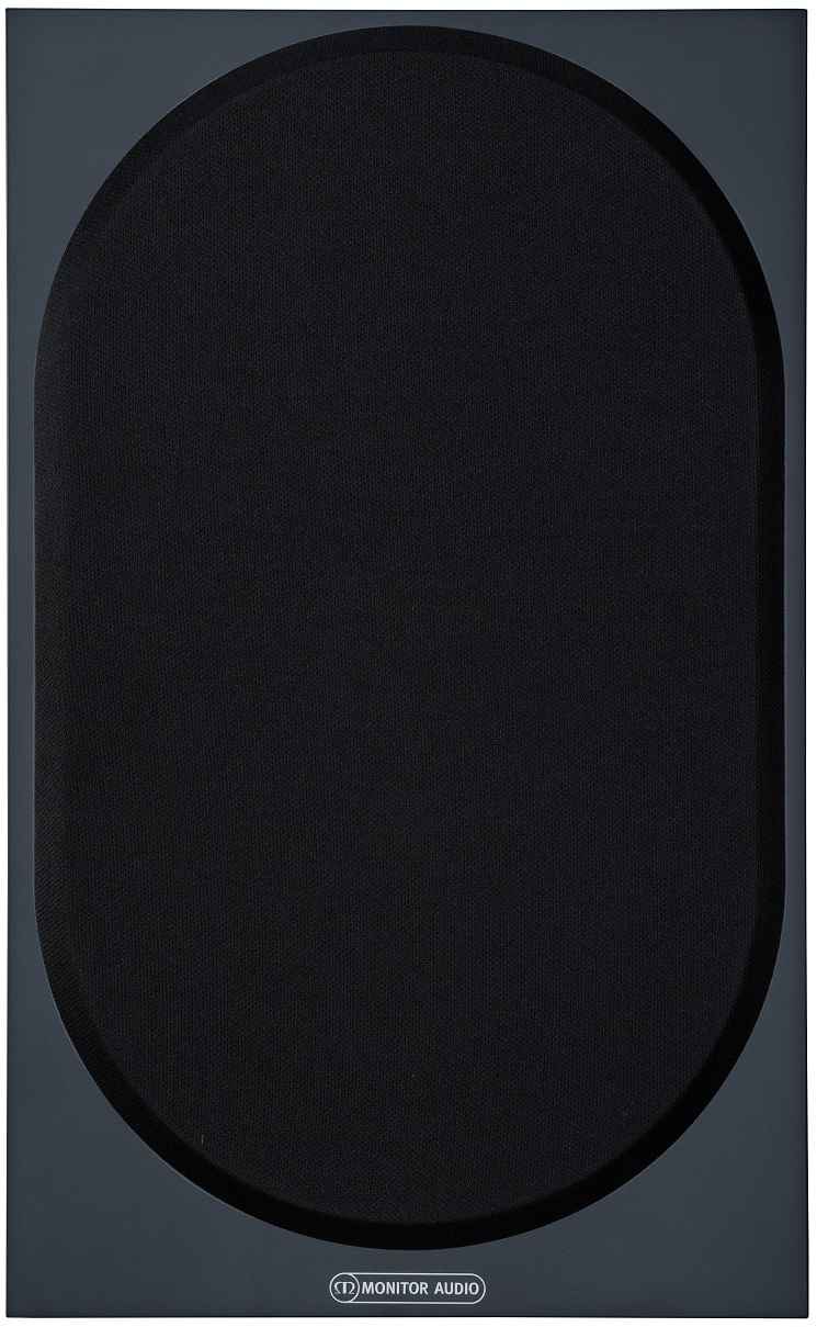 Monitor Audio Bronze 100 zwart - frontaanzicht met grill - Boekenplank speaker