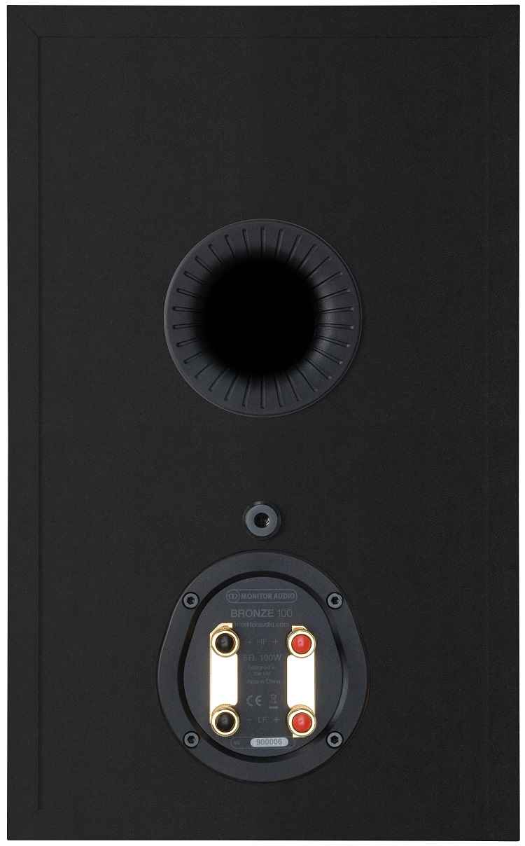 Monitor Audio Bronze 100 zwart - achterkant - Boekenplank speaker