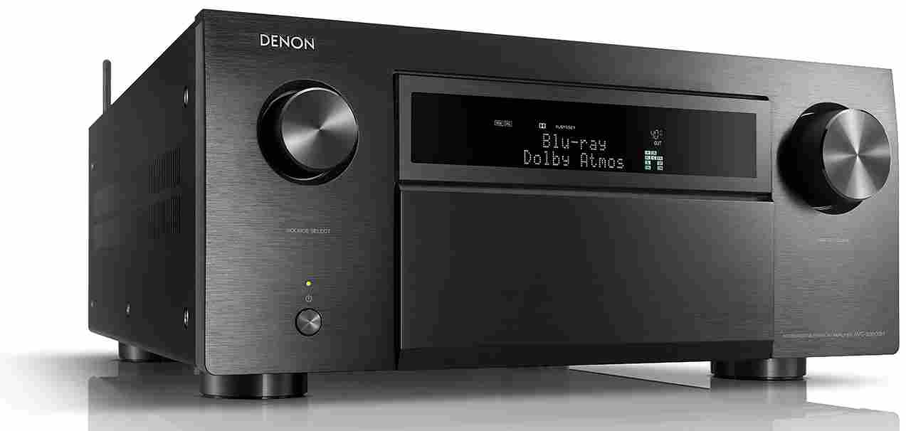 Denon AVC-X8500H zwart - zij frontaanzicht - AV Receiver