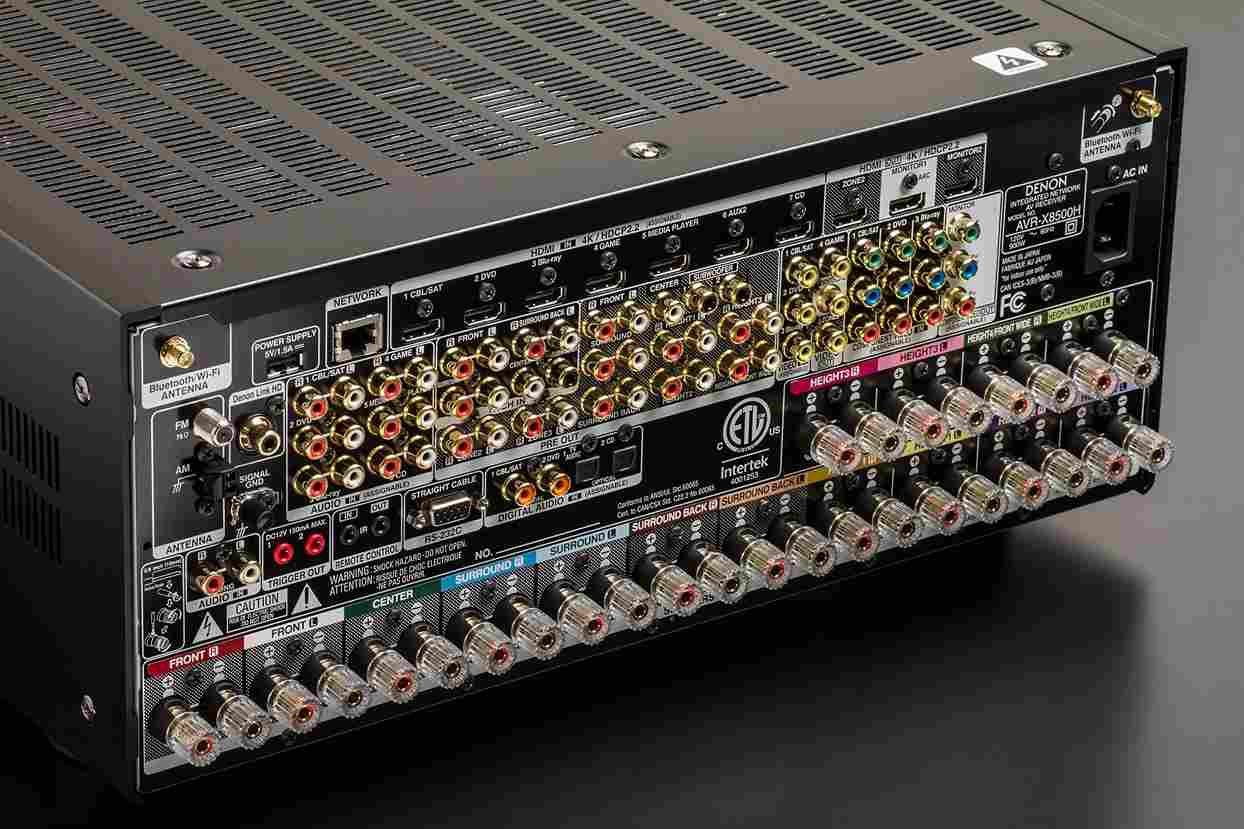 Denon AVC-X8500H zwart - achteraanzicht - AV Receiver