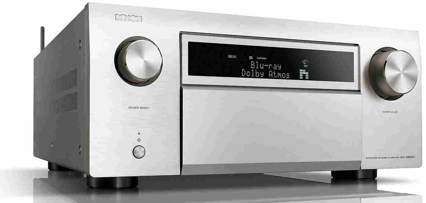 Denon AVC-X8500H zilver - zij frontaanzicht - AV Receiver