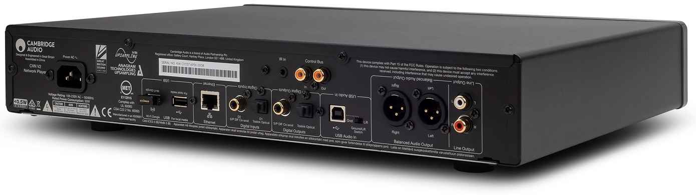 Cambridge Audio CXN V2 grijs - achteraanzicht - Audio streamer