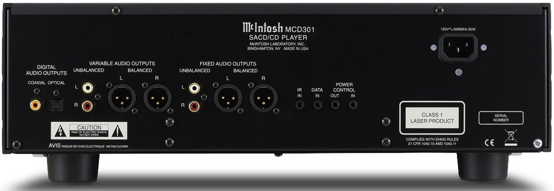 McIntosh MCD301 - achterkant - CD speler