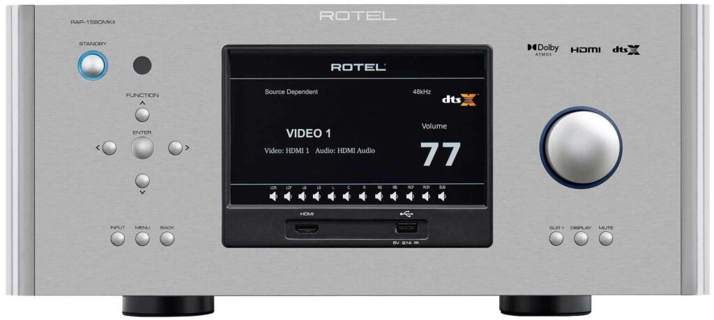 Rotel RAP-1580MKII zilver - AV Receiver