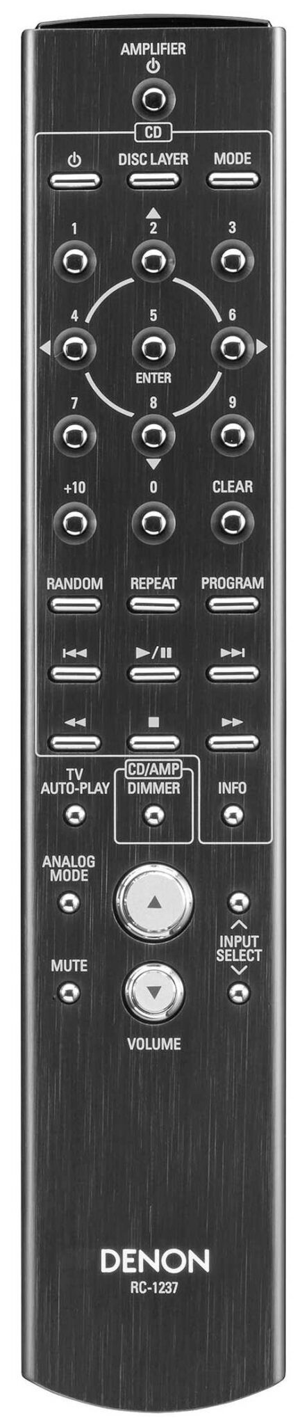 Denon DCD-A110 silver graphite - afstandsbediening - CD speler