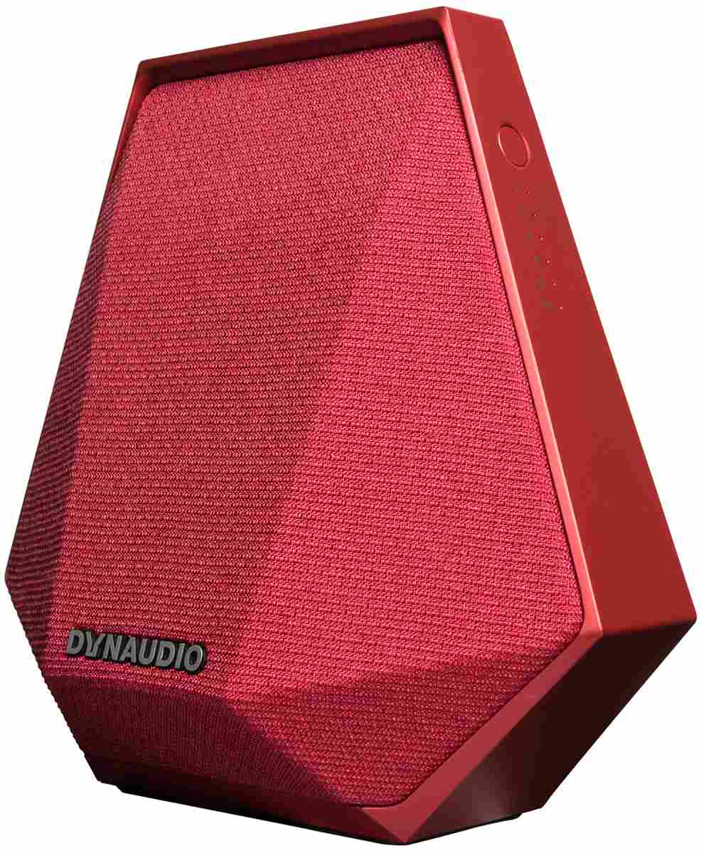 Dynaudio Music 1 rood - zij frontaanzicht - Wifi speaker
