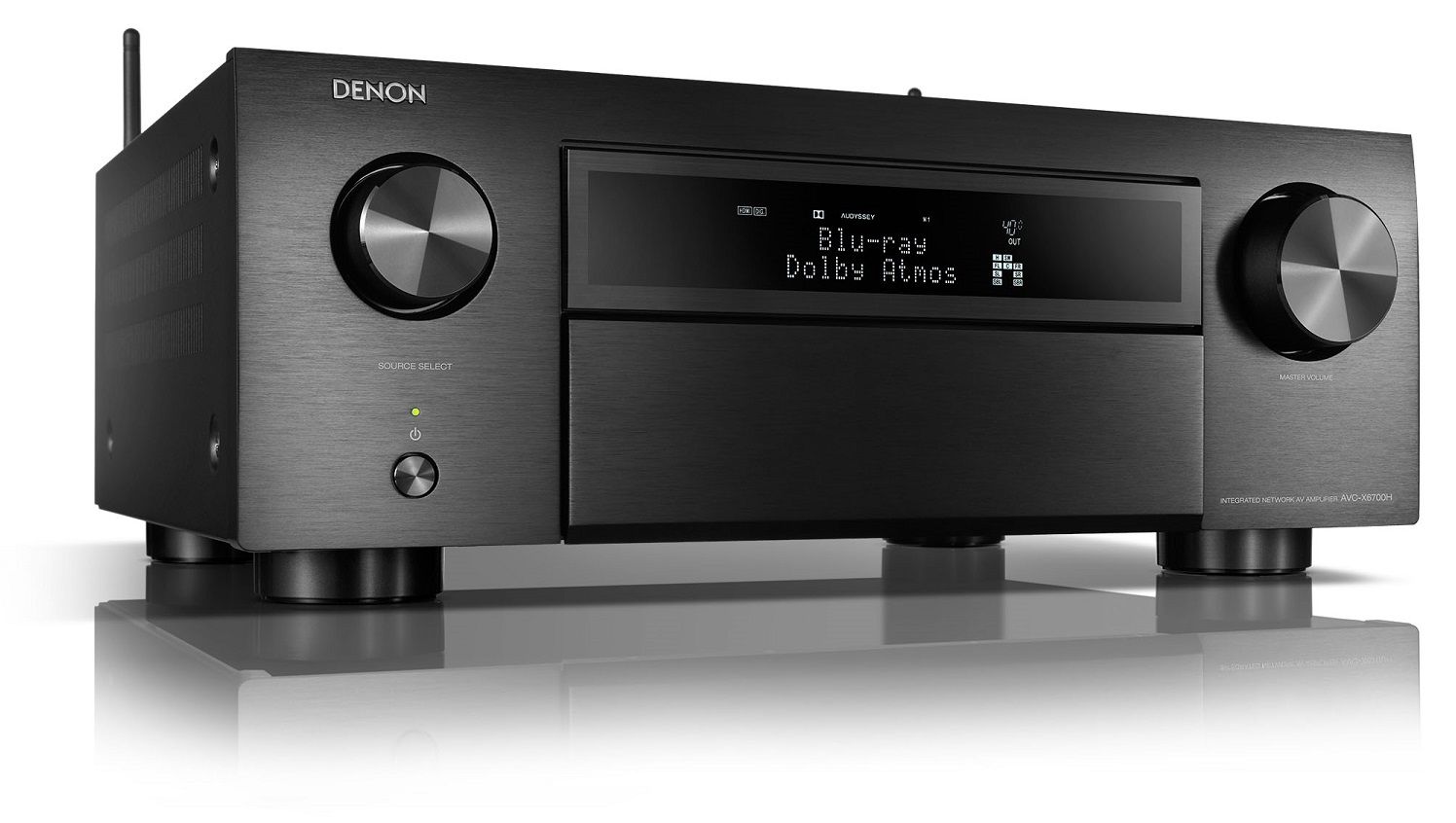 Denon AVC-X6700H zwart - zij frontaanzicht - AV Receiver