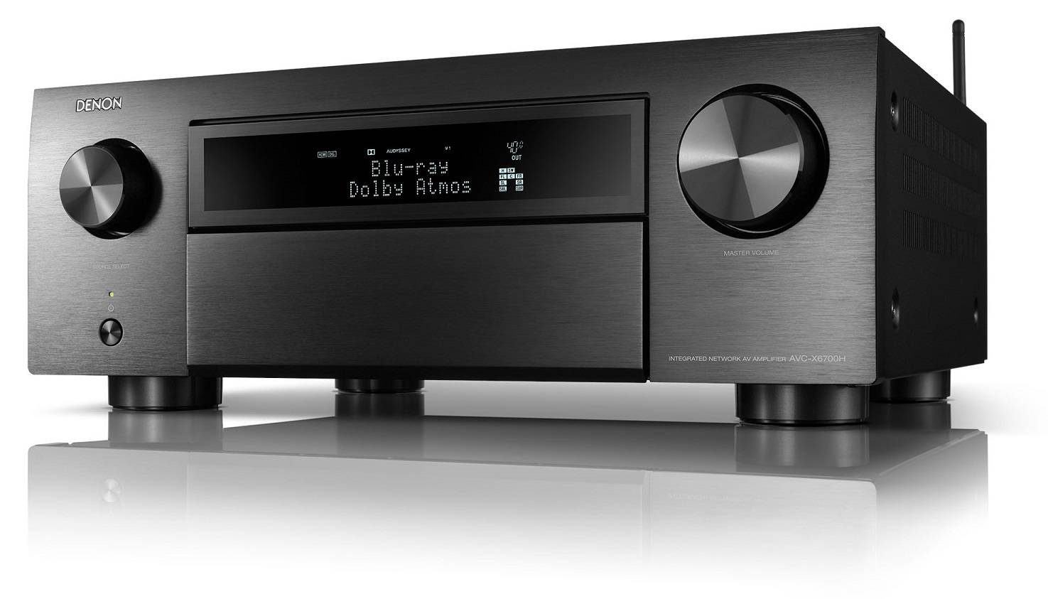 Denon AVC-X6700H zwart - zij frontaanzicht - AV Receiver