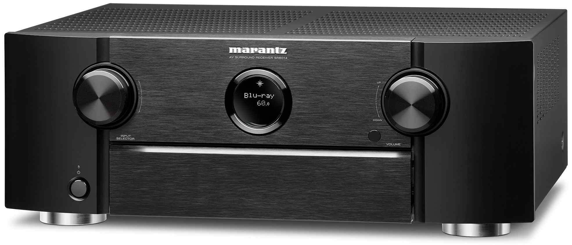 Marantz SR6014 zwart - zij frontaanzicht - AV Receiver
