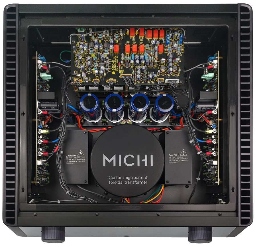 Rotel Michi X3 zwart - binnenwerk - Stereo versterker
