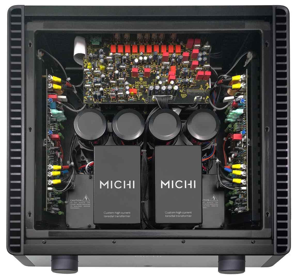 Rotel Michi X5 zwart - binnenwerk - Stereo versterker